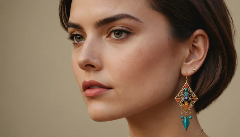 boucles d'oreilles asymétriques tendance